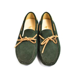 Driving Moccassin Suede Green - 4cees vogue