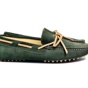 Driving Moccassin Suede Green - 4cees vogue