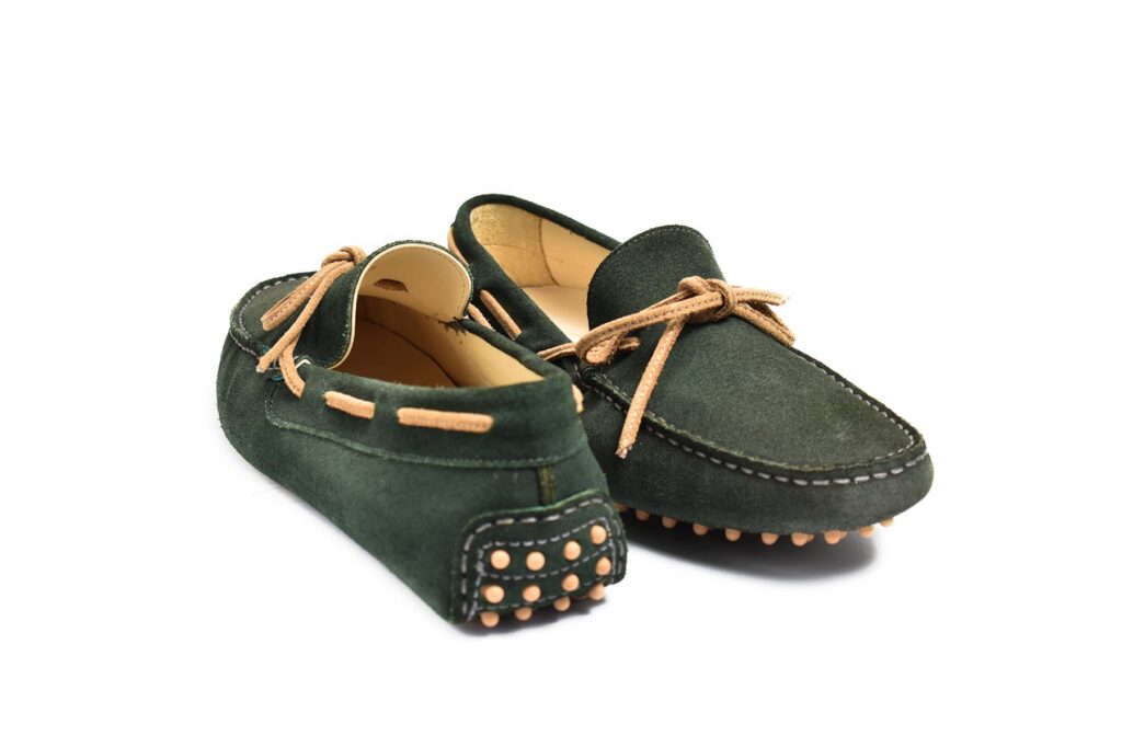 Driving Moccassin Suede Green - 4cees vogue